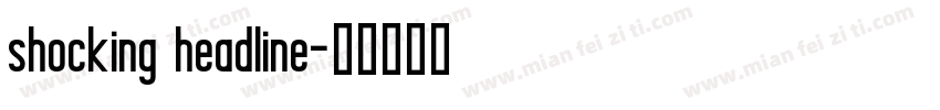 shocking headline字体转换
